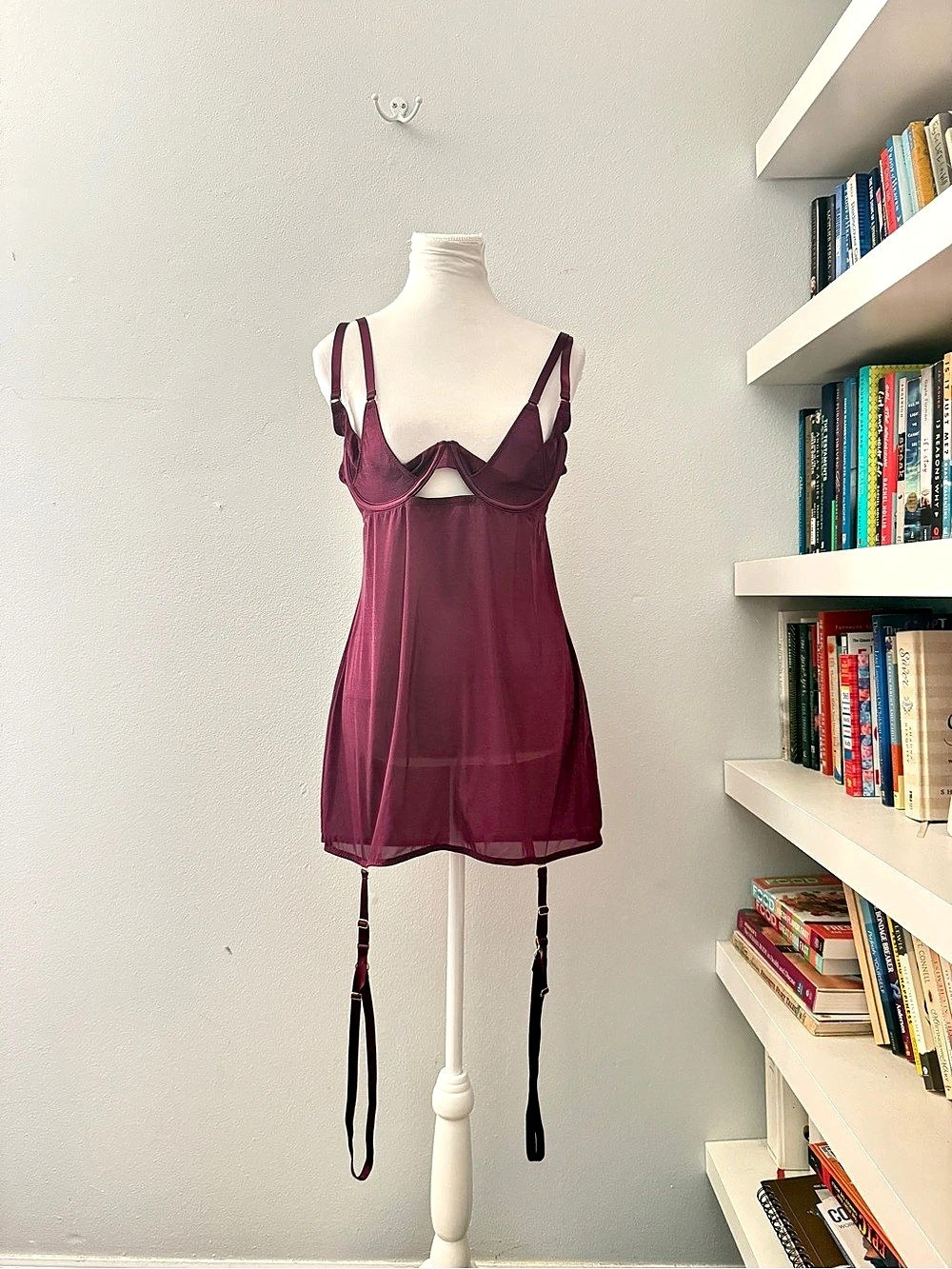 Frederick's of Hollywood PIA Plum Chemise XXL NWT